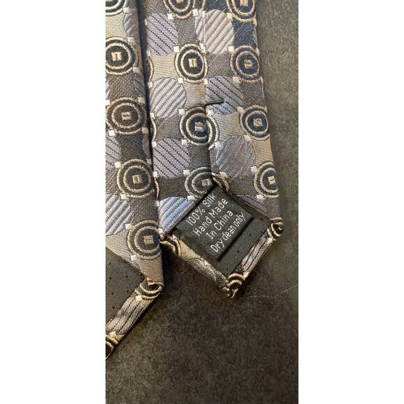 Platinum Designs Brown Patterned Silk Necktie - Picture 6 of 6